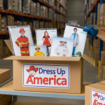 Interior of the Dress Up America distribution centre at Mill Road Industrial Estate