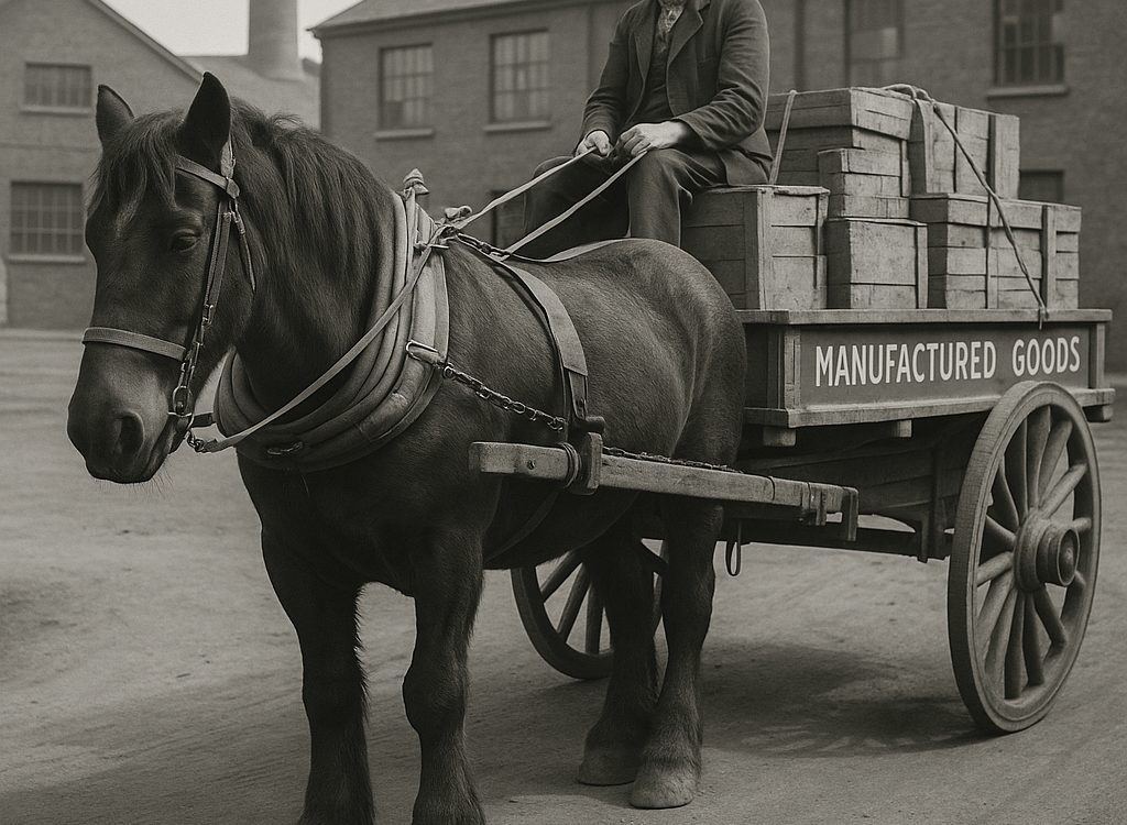 Historic view of Mill Road Industrial Estate in Linlithgow