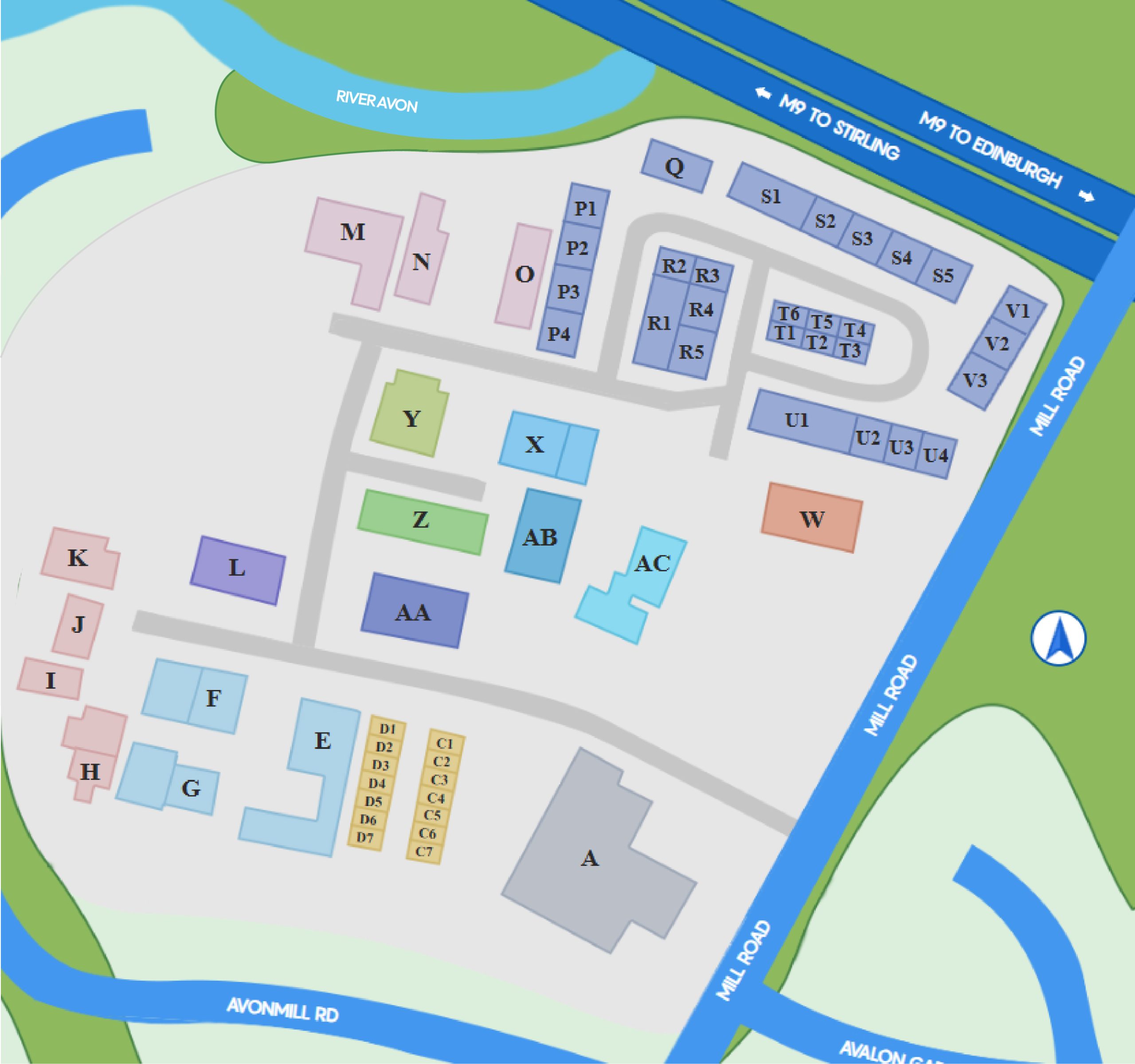 Map of Mill Road Industrial Estate from 2018 showing outdated layout before major development
