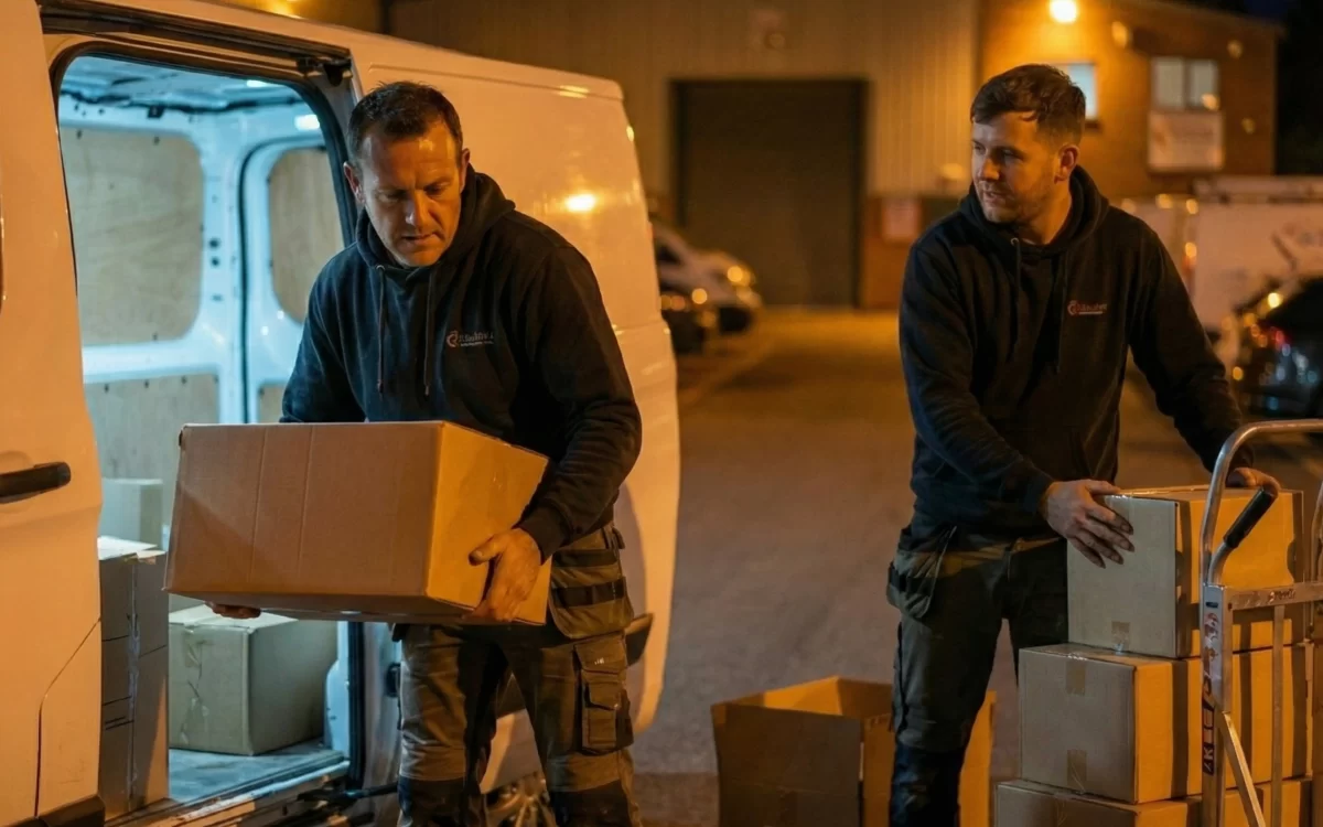 24 hour access industrial units at Mill Road Industrial Estate, showing secure access and flexible working hours for businesses